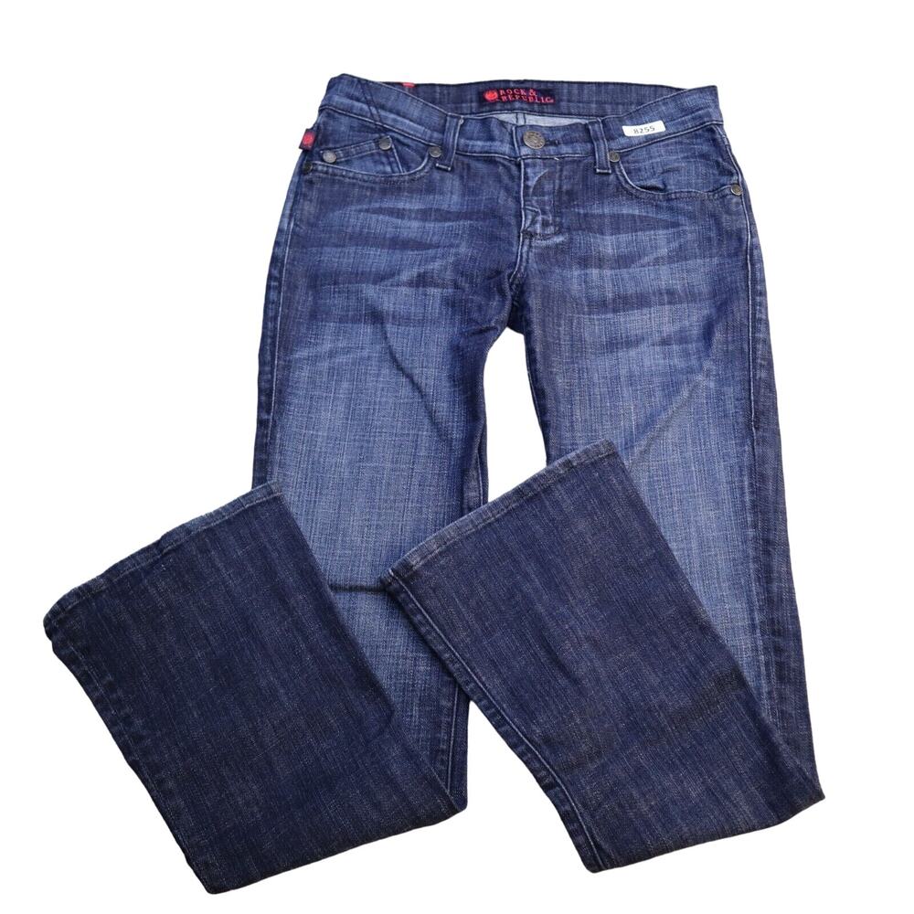 Rock & Republic Jeans Womens 26 Dark Wash Denim Bootcut Casual